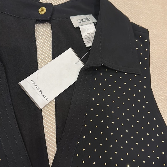 NWT - RARE Cache Studded Romper - Size Medium - Picture 4 of 8